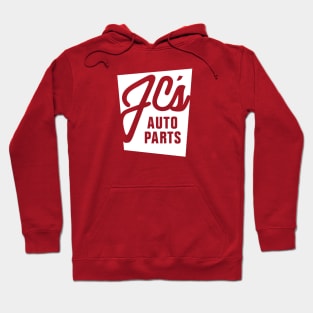 JC Auto Parts - (Single-Sided Alt Design White on Solid Color) Hoodie